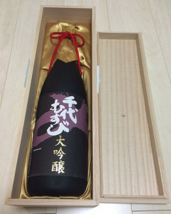 日本酒「千代むすび大吟醸」が鳥取県境港市から届きました